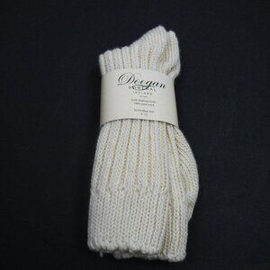 NWT Doogan Donegal Ireland Irish Walking Socks 100% Wool Ivory Size 8-12